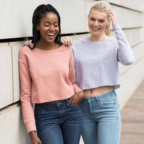 AWDis Ladies Cropped Sweatshirt Thumbnail
