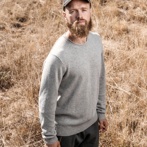 Native Spirit Raw Edge Merino Wool Sweater Thumbnail