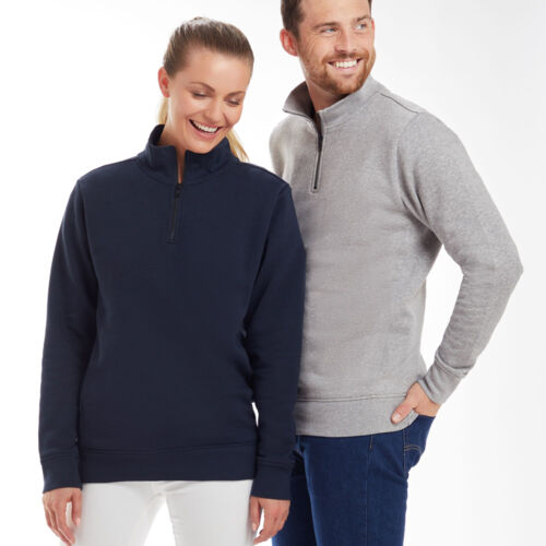 Unisex Organic 1/4 Zip Sweat Thumbnail