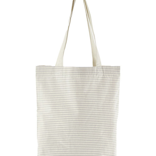 Westford Mill Striped Organic Cotton Tote Bag Thumbnail