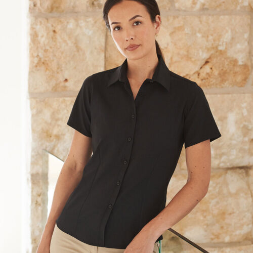 Henbury Women's wicking antibacterial short sleeve shirt HB596 Women's wicking antibacterial short sleeve shirt Thumbnail