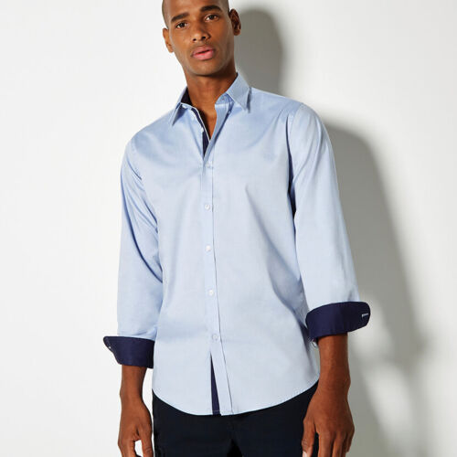 Kustom Kit Contrast premium Oxford shirt (button-down collar) long-sleeved (tailored fit) KK190 Contrast premium Oxford shirt (button-down collar) long-sleeved (tailored fit) Thumbnail