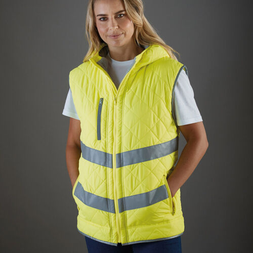 Hi-vis Kensington hooded gilet (HV007) Thumbnail