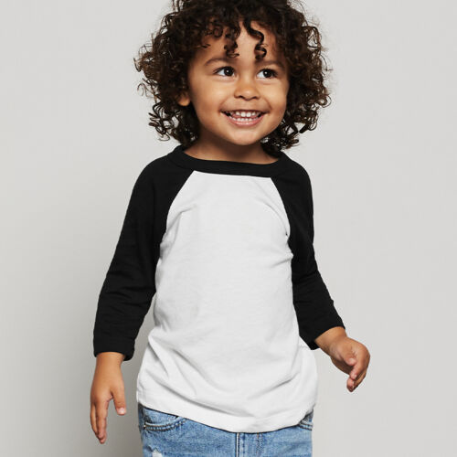 Canvas Toddler 3/4 Sleeve Baseball T-Shirt Thumbnail