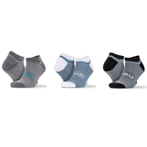 Spiro 3 Pack Mixed Stripe Sneaker Socks Thumbnail